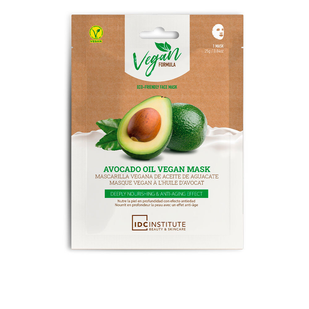 

Маска для лица Avocado oil vegan mask deeply nourishing & anti-aging effect Idc institute, 25 г