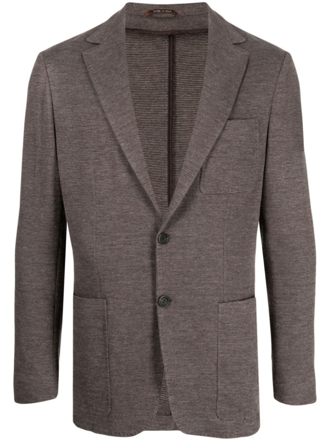 

Canali однобортный пиджак, коричневый