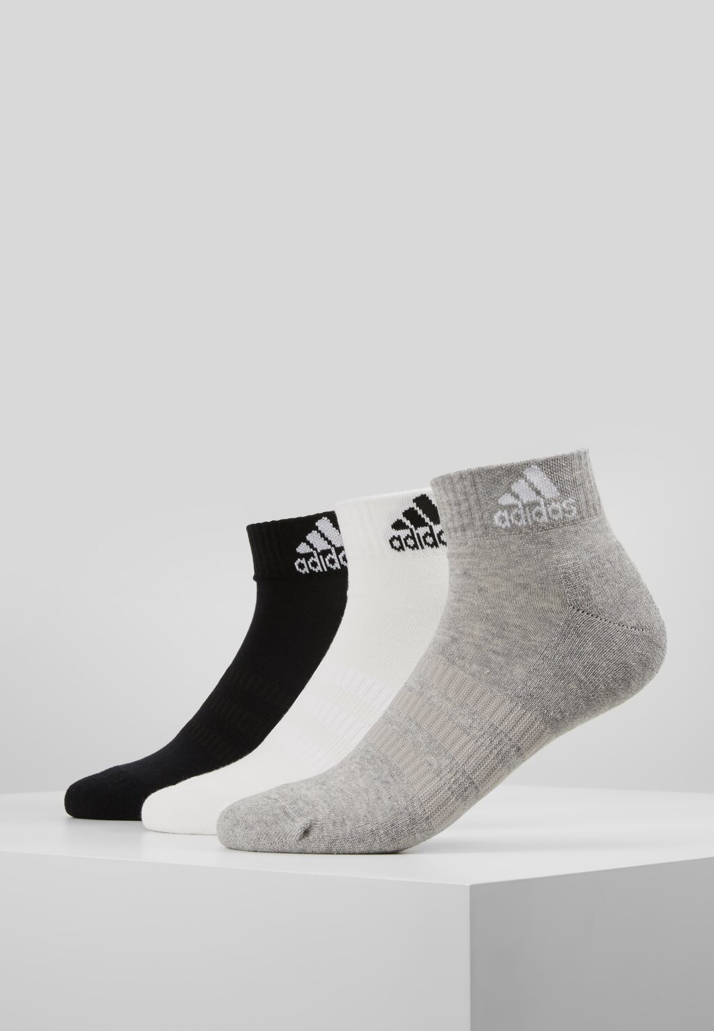 

Спортивные носки Socken Cush Ank 3Pp Adidas, цвет medium grey/white/black