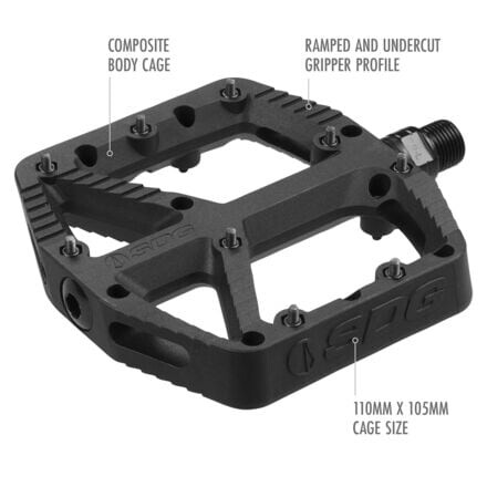 Комп педали SDG Components, черный велосипедные педали racework для горного велосипеда автоматический зажим для педалей spd cleats подножка самоблокирующиеся подшипники для велос