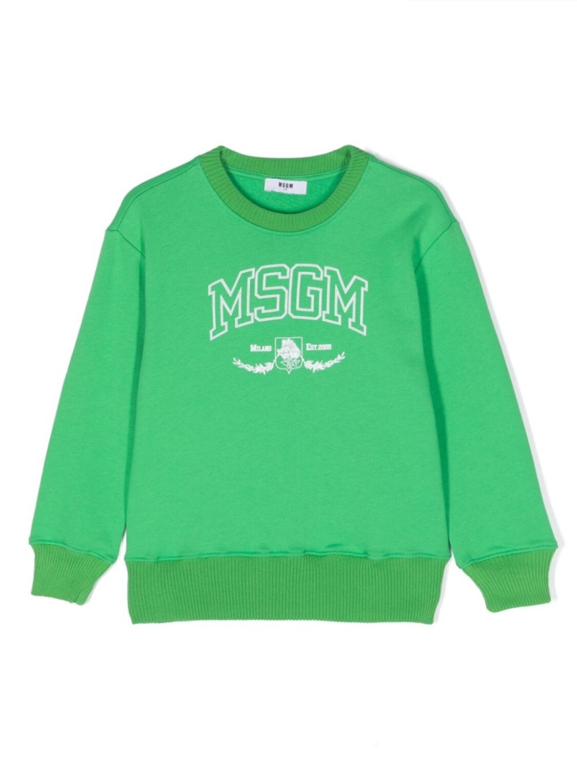 

MSGM Kids толстовка с логотипом, зеленый