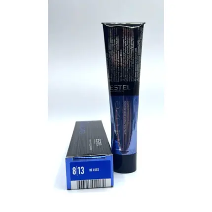 

Краска для волос Estel Deluxe Creme Care 60мл Светлый блондин Пепельно-золотой 8/13, Estel De Luxe