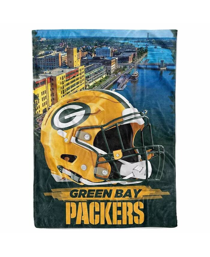 

Одеяло Green Bay Packers с изображением города 66 x 90 дюймов Logo Brands, желтый