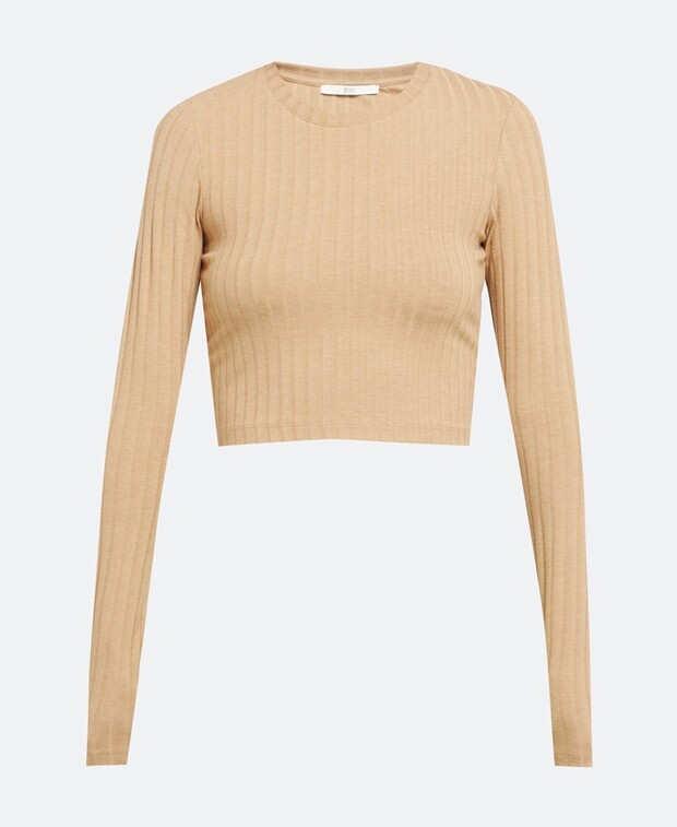 

Топ с длинными рукавами edc by Esprit, бежевый