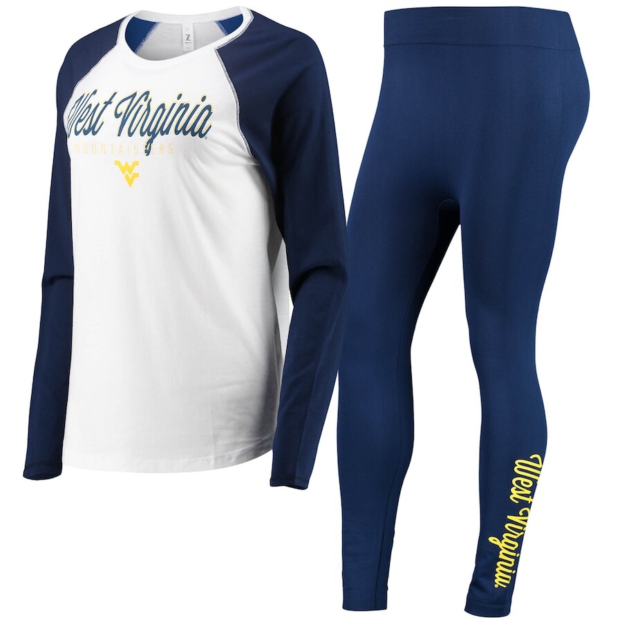 

Пижамный комплект ZooZatz West Virginia Mountaineers, белый