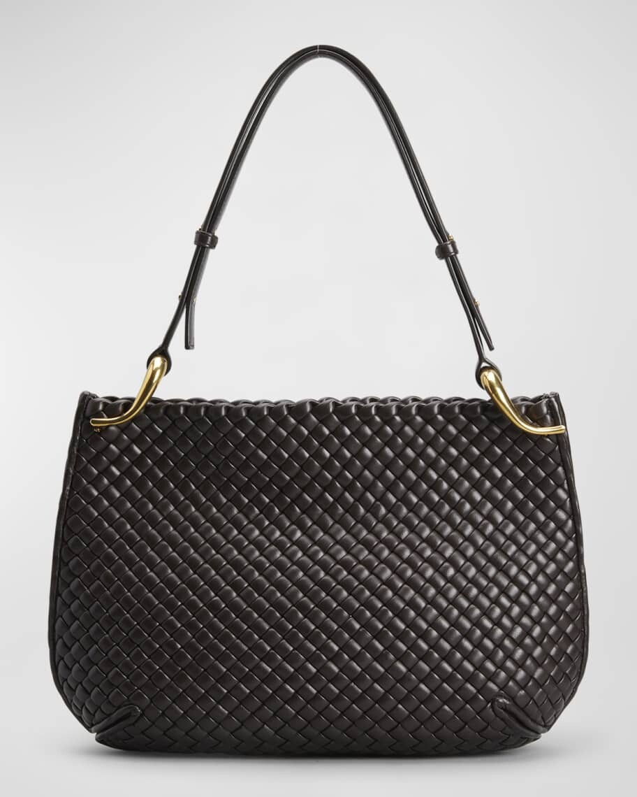 

Сумка на плечо Pipe среднего размера Intreccio Bottega Veneta