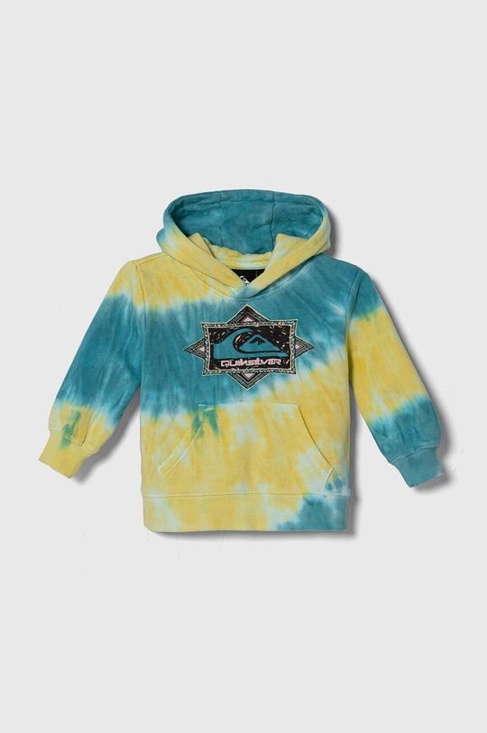 

Хлопковая толстовка Tie Die Hood Quiksilver, синий