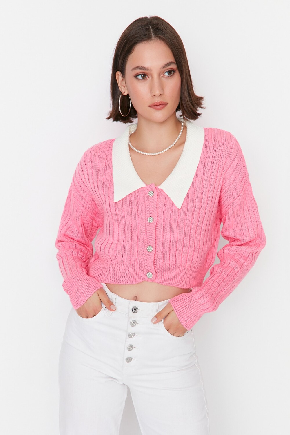 

Кардиган TRENDYOLMİLLA, розовый