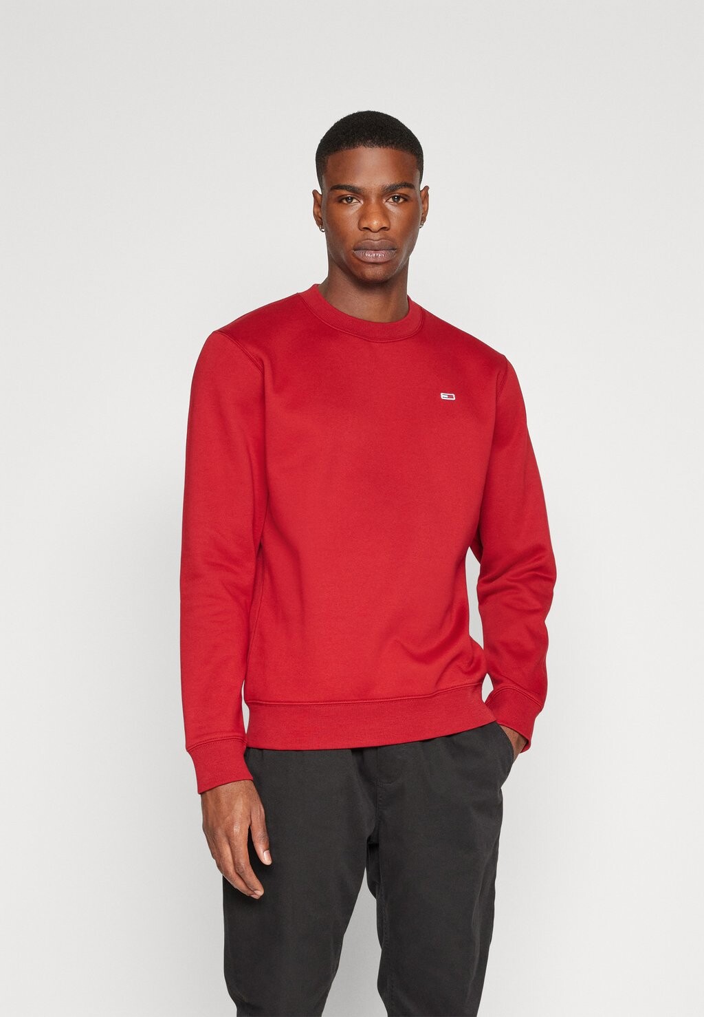 Толстовка Tommy Jeans REGULAR C NECK, цвет magma red