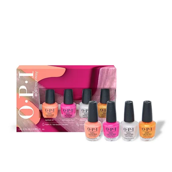 

Лак для ногтей, 4 мини-упаковки Estuche Your Way 4 Mini Opi, 1 UD