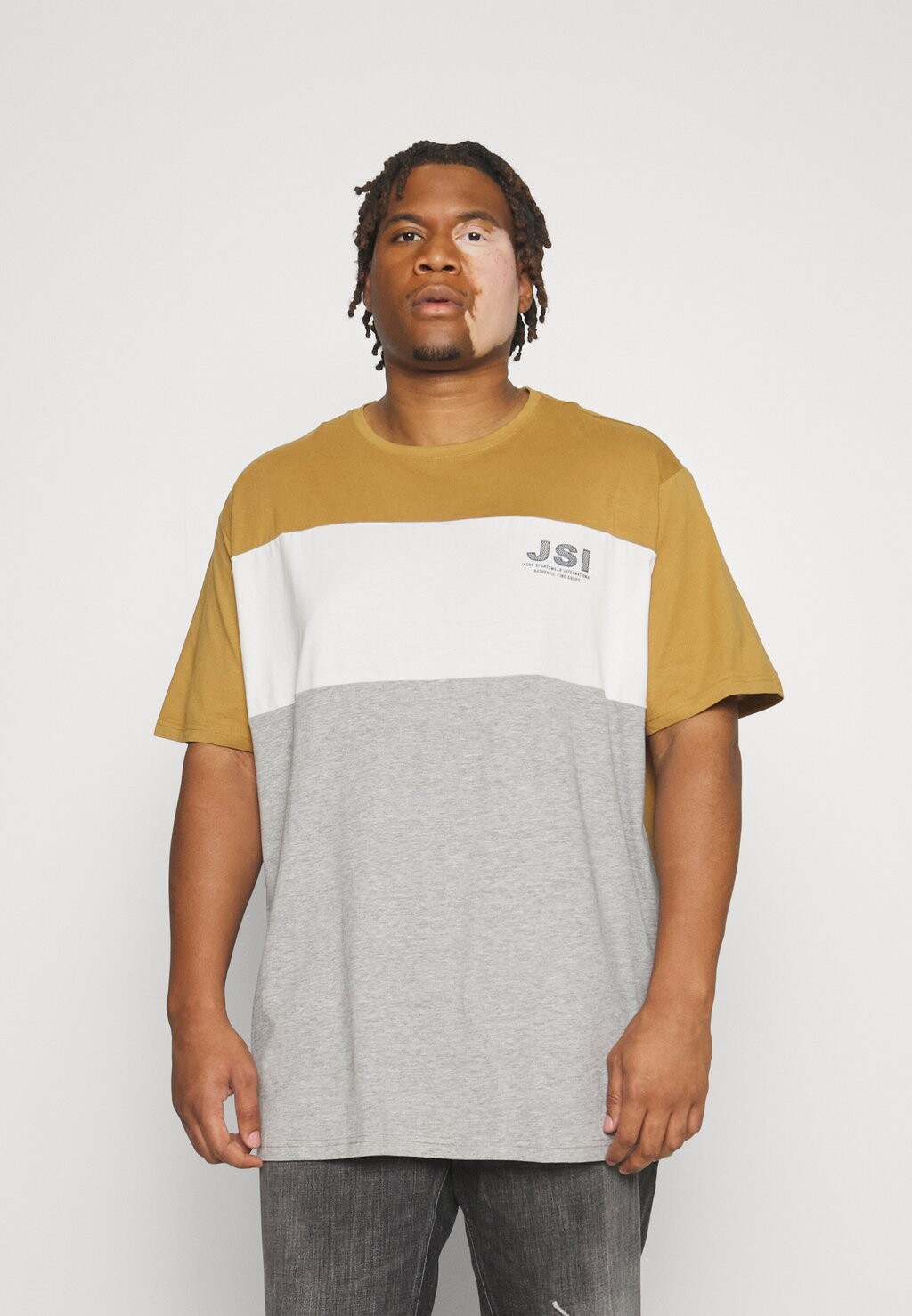 

Футболка с принтом Cut And Sew O-Neck Tee Jack's Sportswear, цвет camel