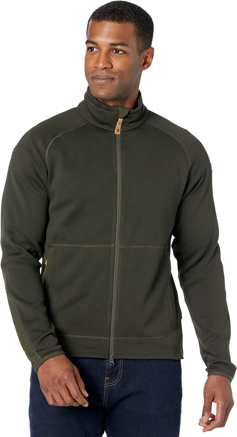

Куртка Ovik Fleece Zip Sweater Fjällräven, цвет Deep Forest