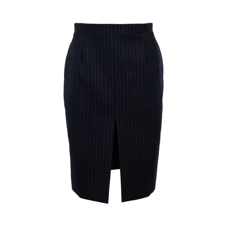 

Юбка Saint Laurent Striped Pencil 'Navy/White', синий