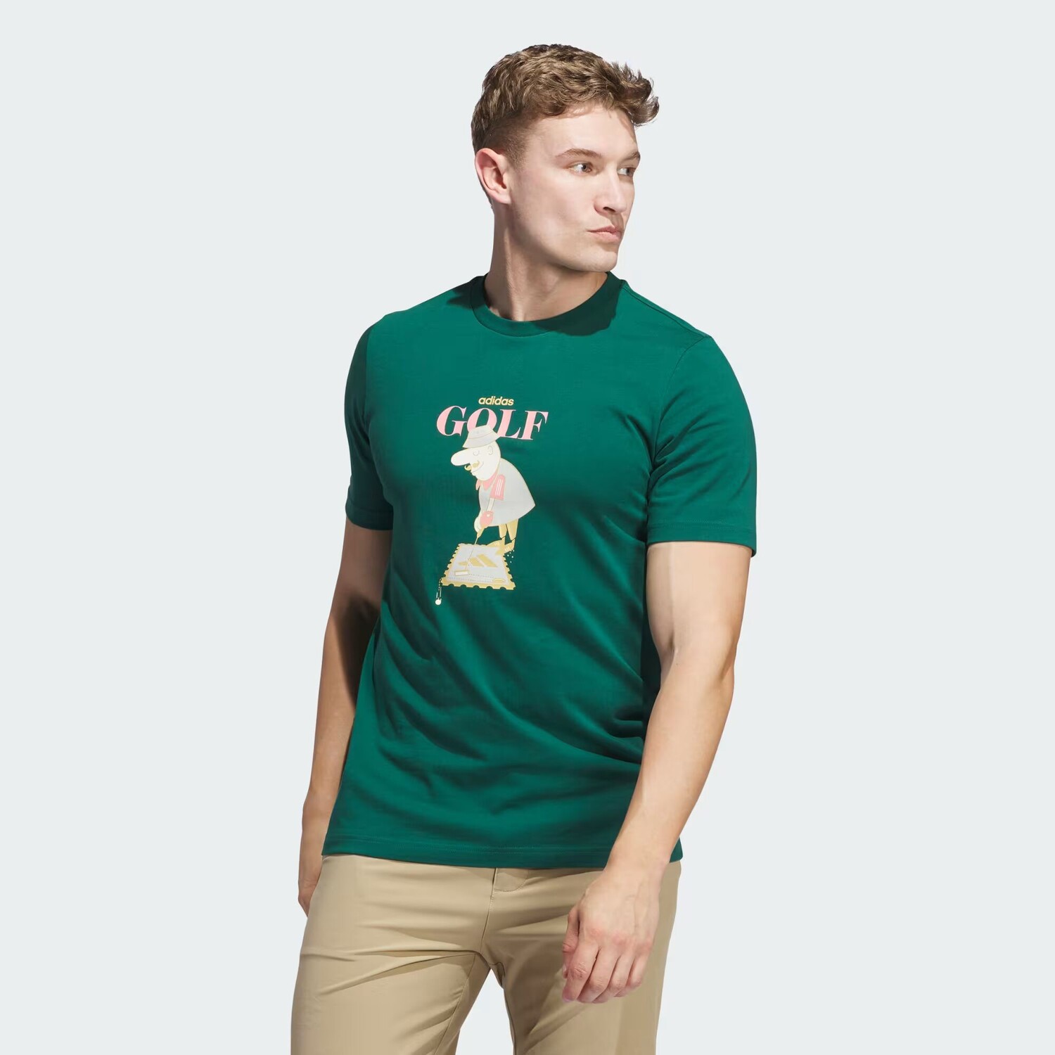 

Футболка с рисунком Chip Greens Adidas, цвет Collegiate Green