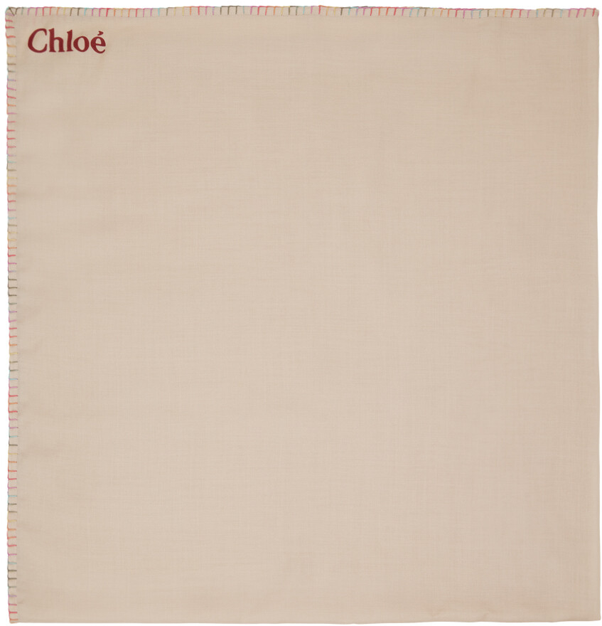 

Бежевый шарф с вышивкой Lovely Chloe
