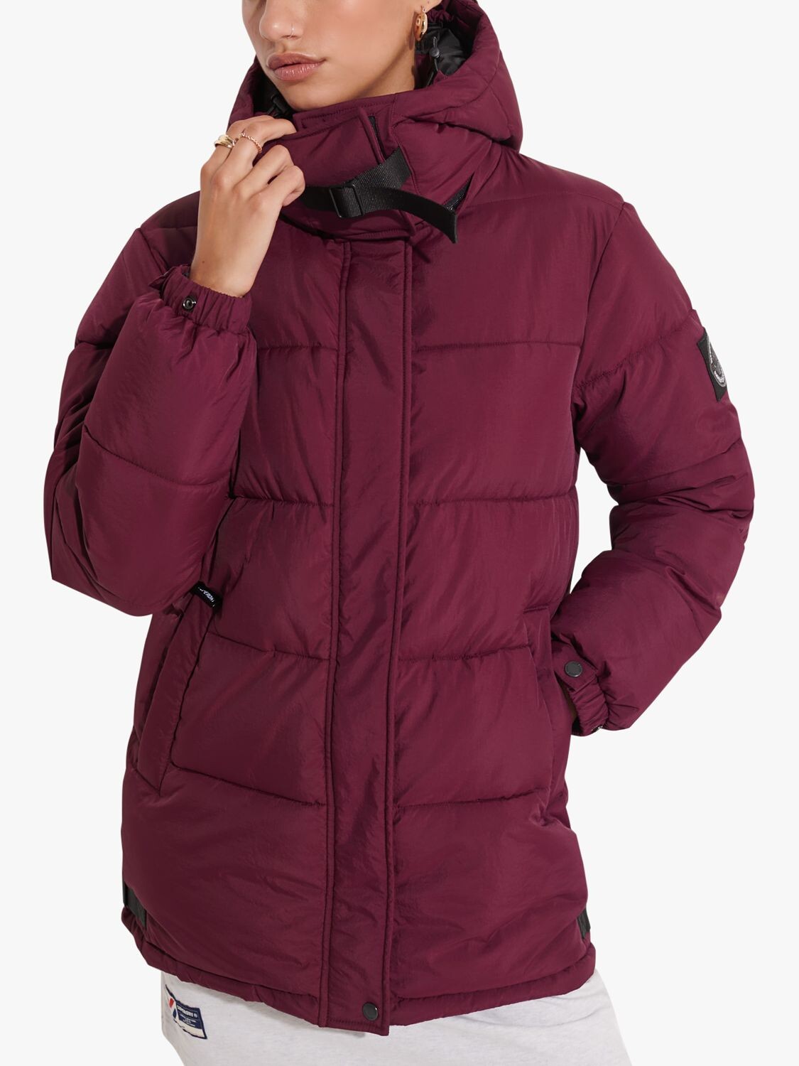 

Пуховик Superdry Expedition Cocoon, портвейн