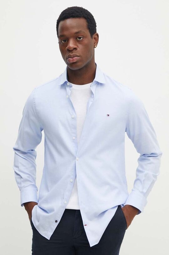 

Хлопковая рубашка Tommy Hilfiger, синий