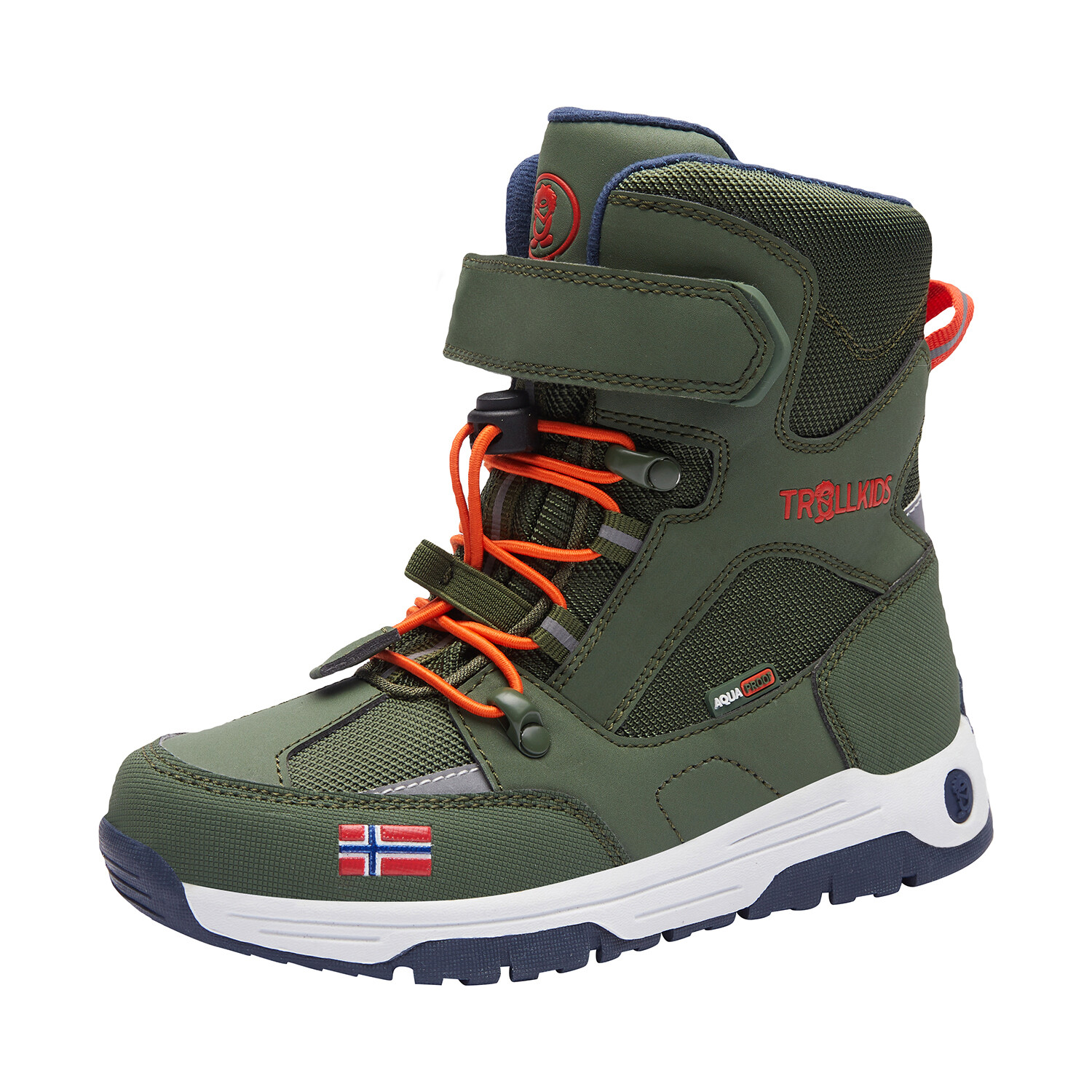 

Кроссовки Trollkids Winter Schuhe Lofoten XT, цвет Waldgrün/Orange