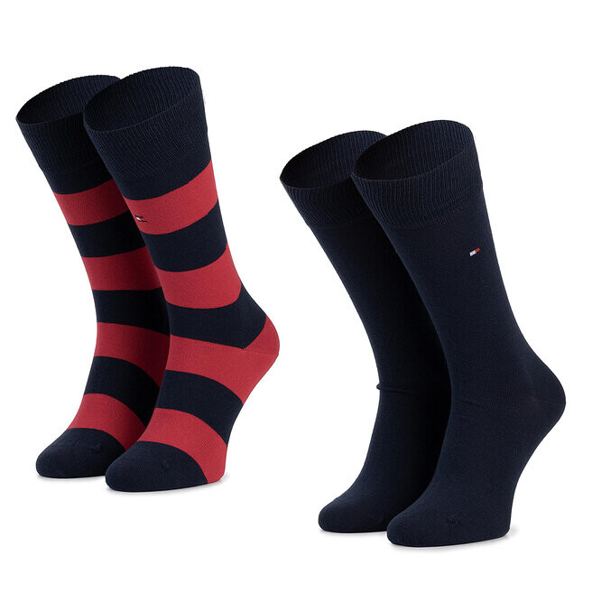 

Носки Tommy Hilfiger, 2 шт, красный/темно-синий