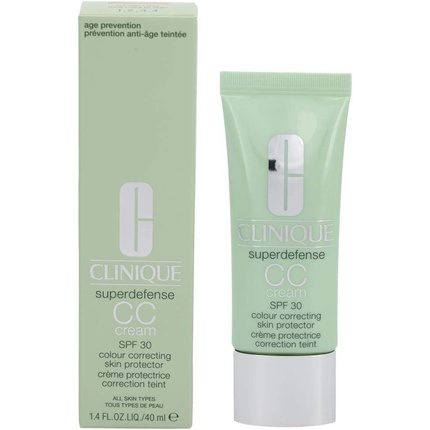 Clinique Superdefense CC Cream SPF30 Защитный крем SPF30 для коррекции цвета лица – средний, 40 мл