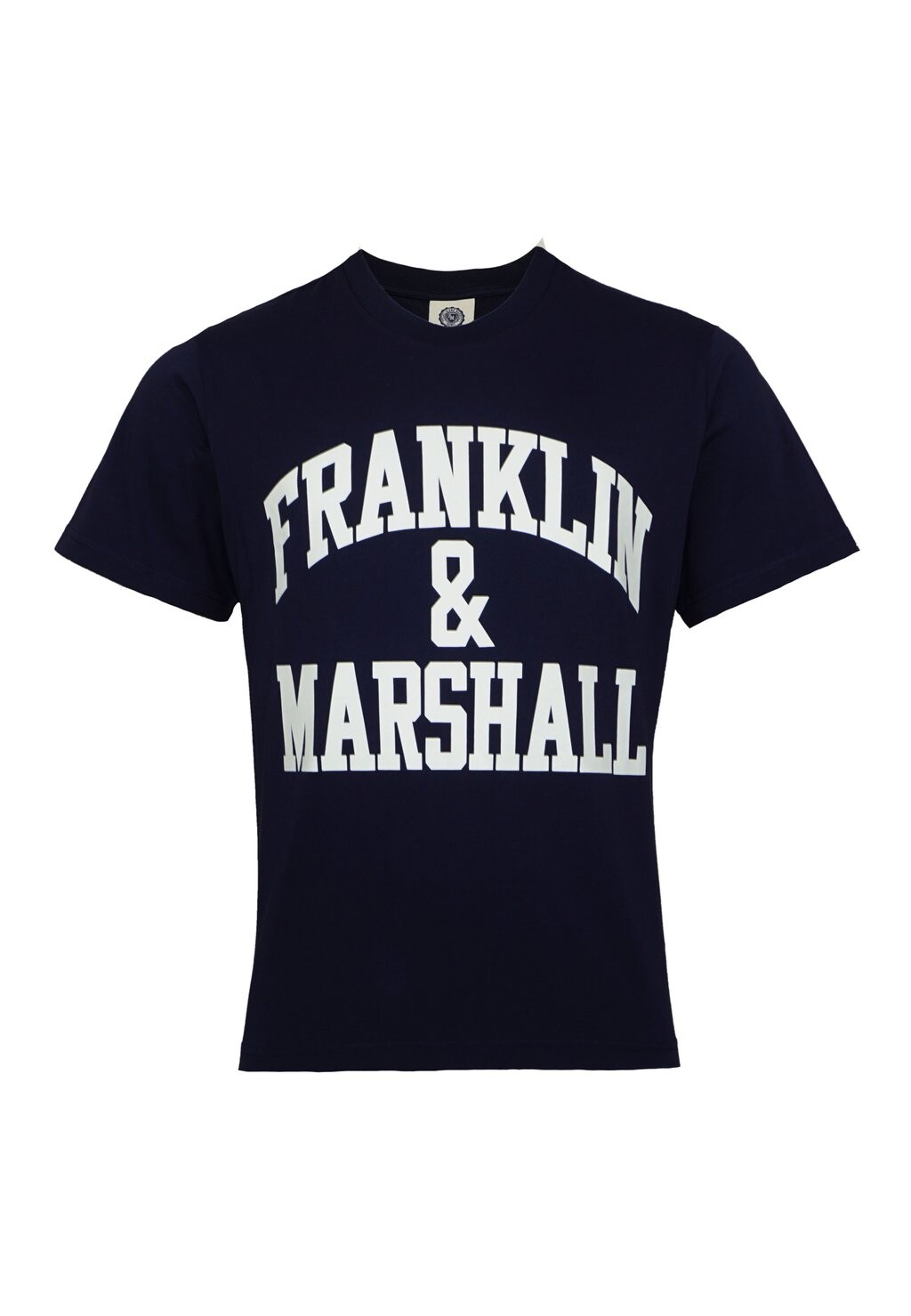 

Футболка с принтом MIT RUNDHALSAUSSCHNITT UND LOGO Franklin & Marshall, синий