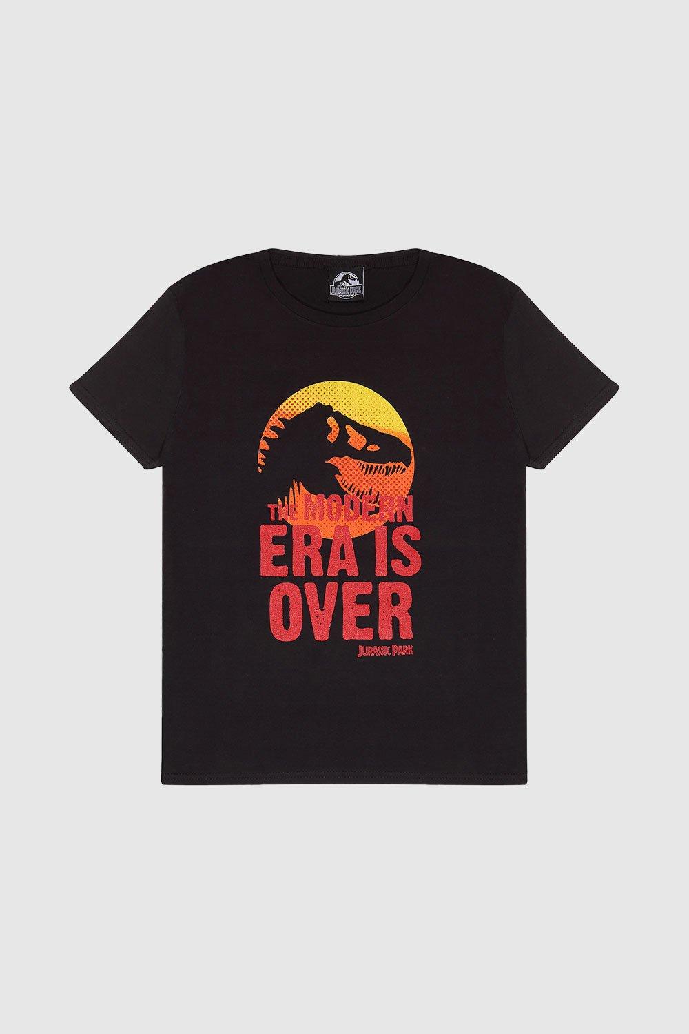 Футболка с черепом Modern Era Is Over Jurassic Park, черный лидер продаж футболка с 3d принтом парка юрского периода женская забавная футболка в стиле харадзюку хипстерская крутая футболка женские