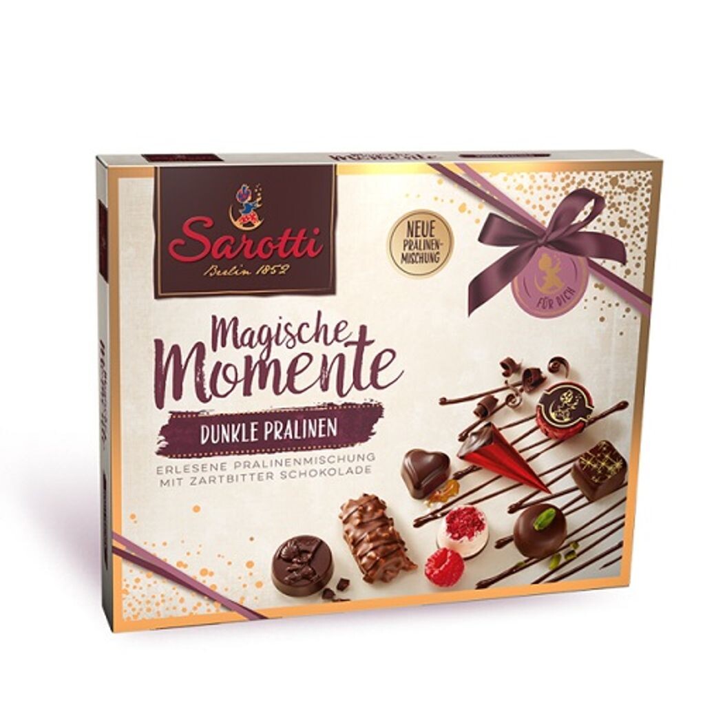

Темный шоколад Sarotti Magic Moments ассорти десять порций 210г
