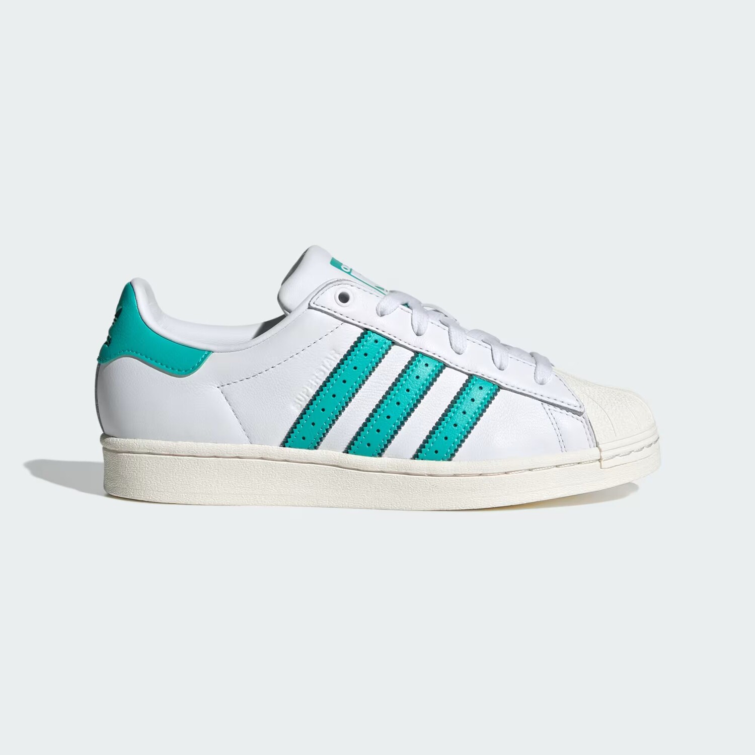 

Кроссовки суперзвезды Adidas, цвет Cloud White/Cloud White/Mint Rush