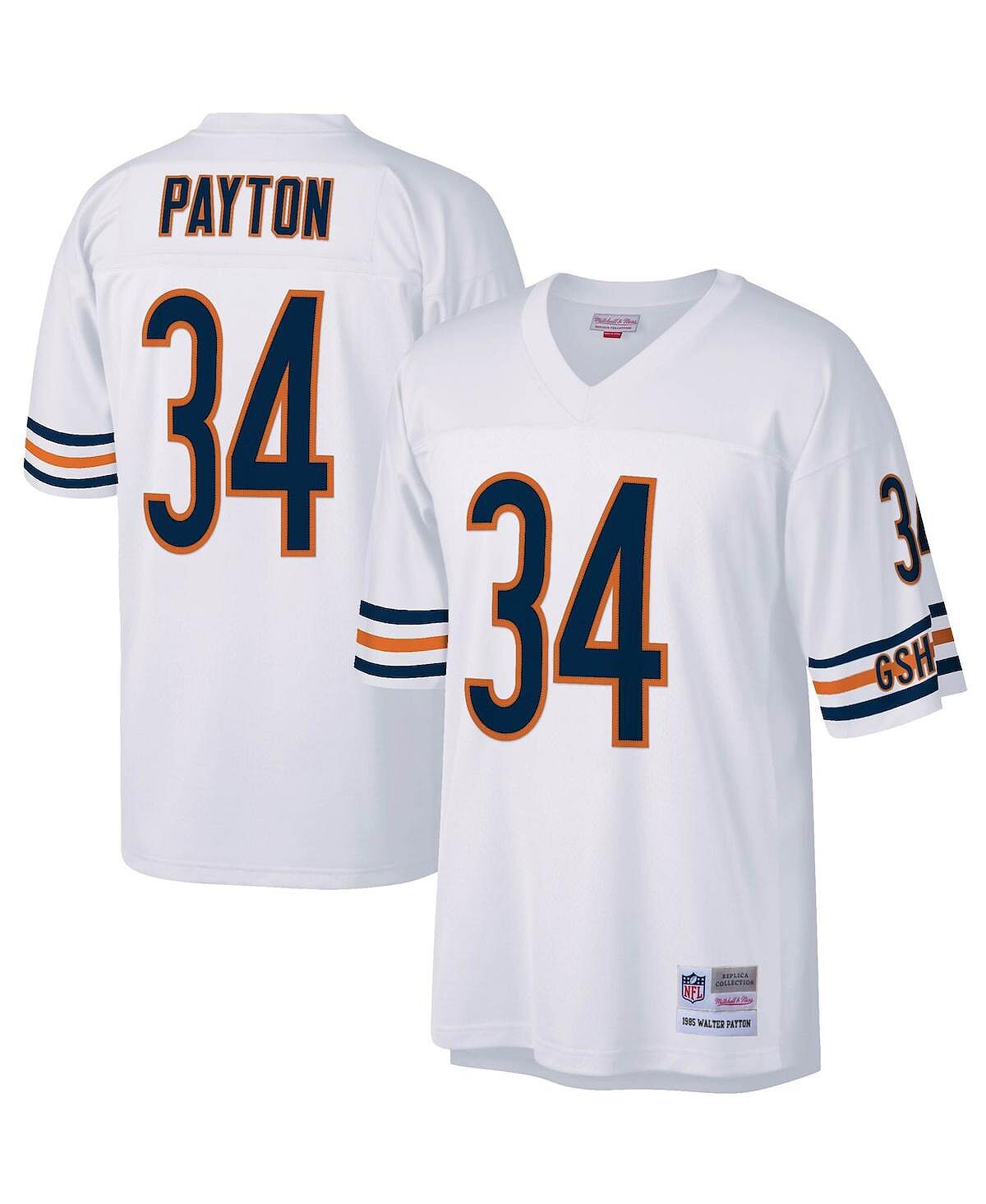 

Футболка Mitchell & Ness Men's Walter Payton White Chicago Bears Legacy, белый