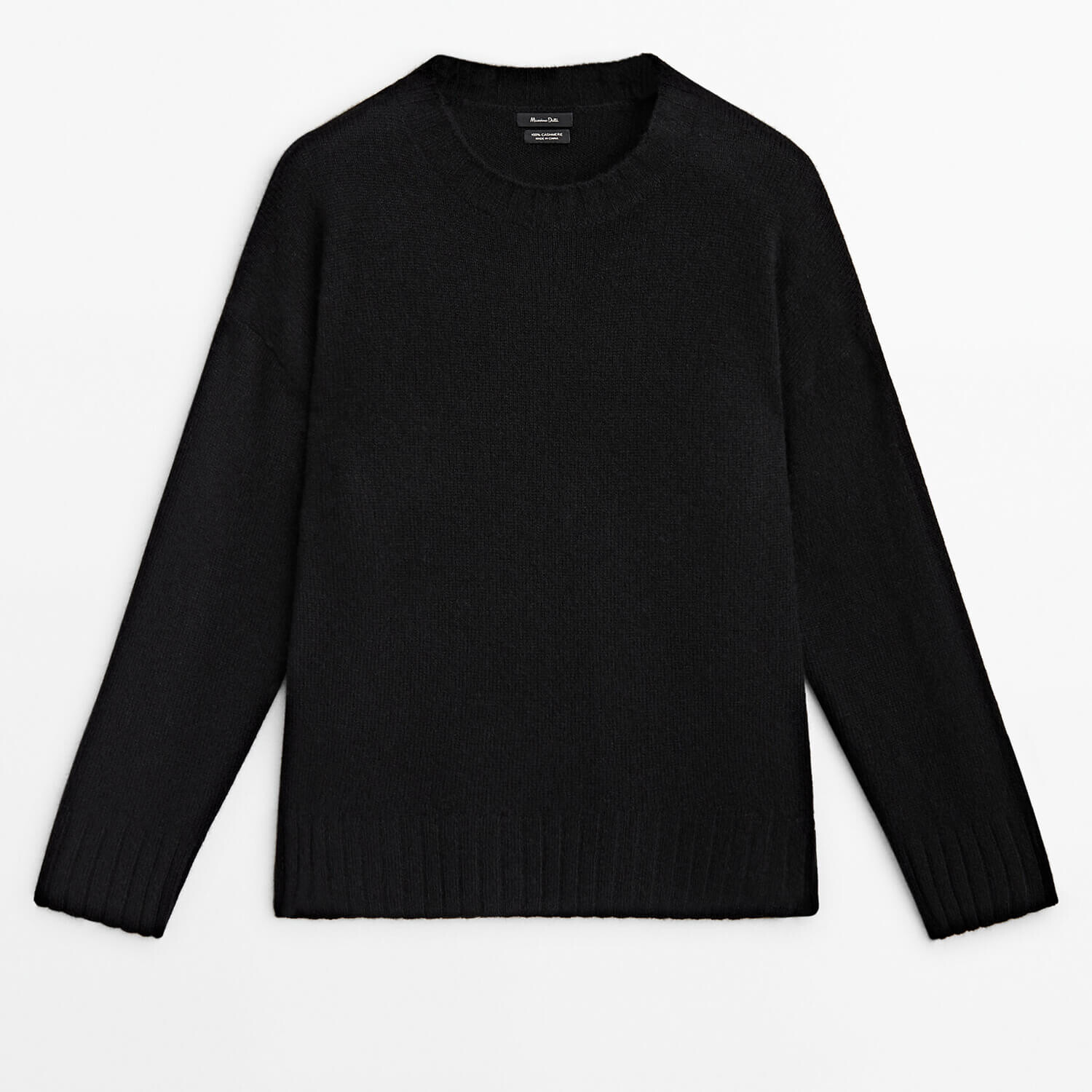 

Свитер Massimo Dutti 100% Cashmere Oversize, черный