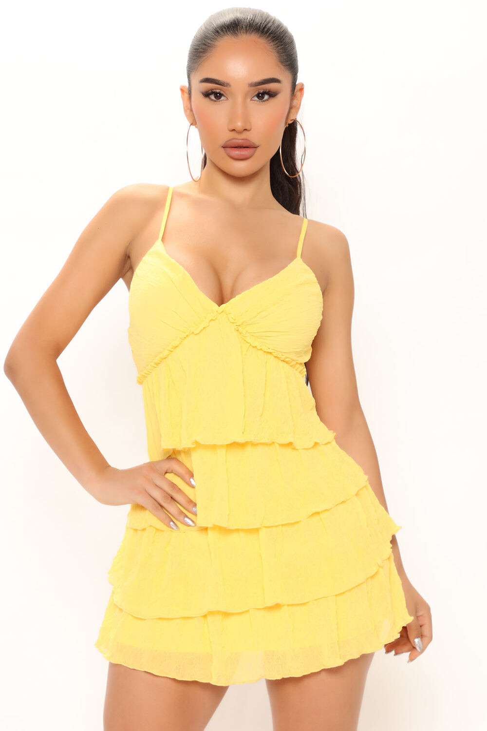 

Мини платье Fashion Nova 32282SK, желтый