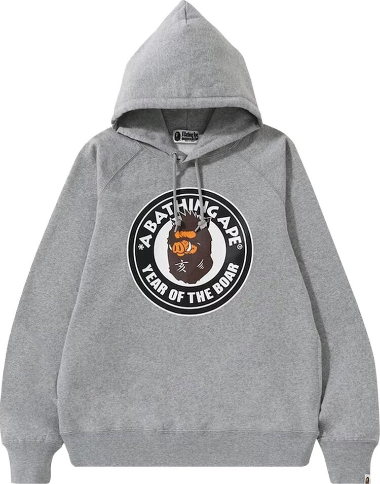 

Худи BAPE Year Of The Boar Pullover Hoodie 'Grey', серый