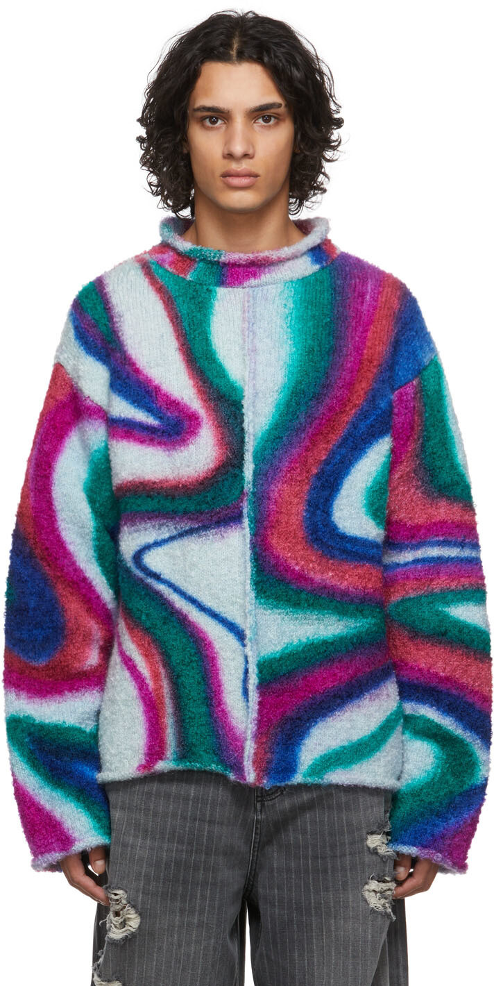 

Многоцветный свитер с ручным распылением Swirl AGR
