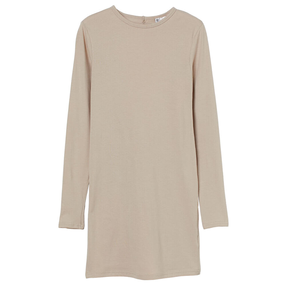 

Платье H&M Figure-hugging Jersey, бежевый