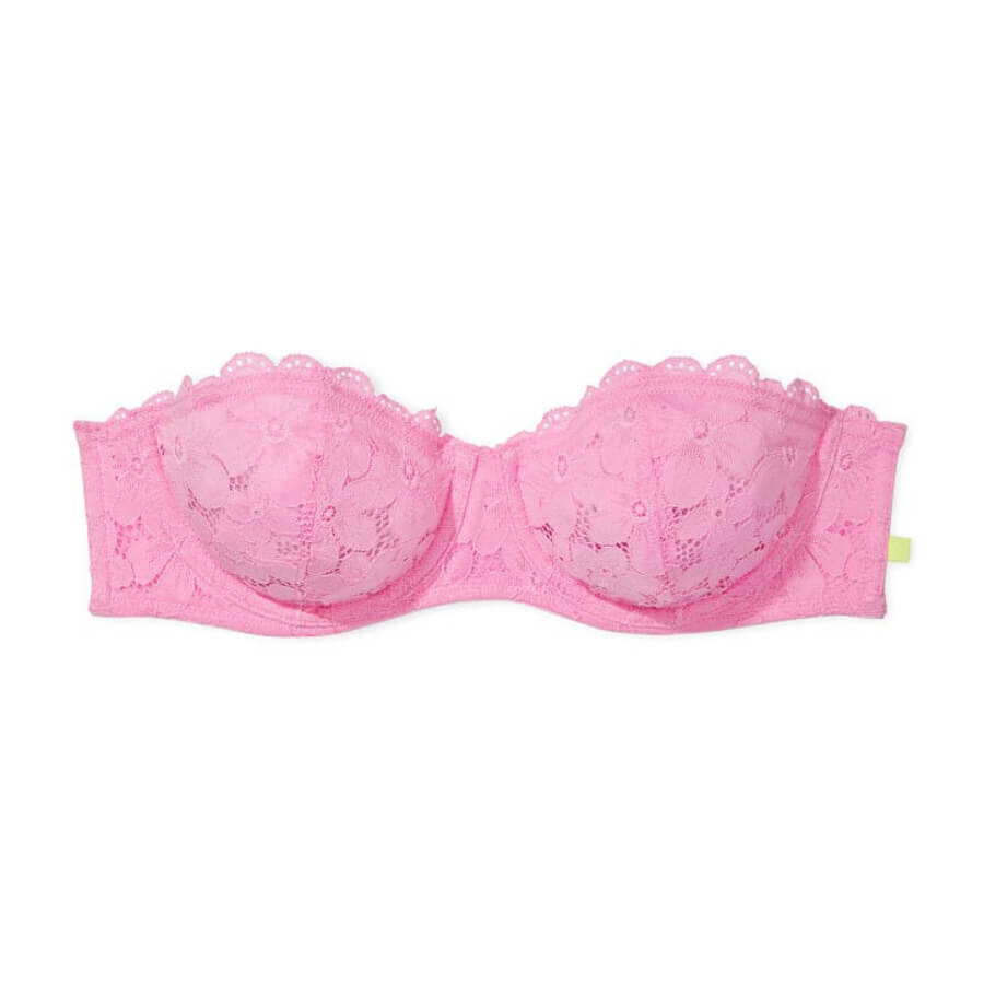 

Бюстгальтер со съемными бретелями Victoria's Secret Sexy Tee Strapless Lace, розовый