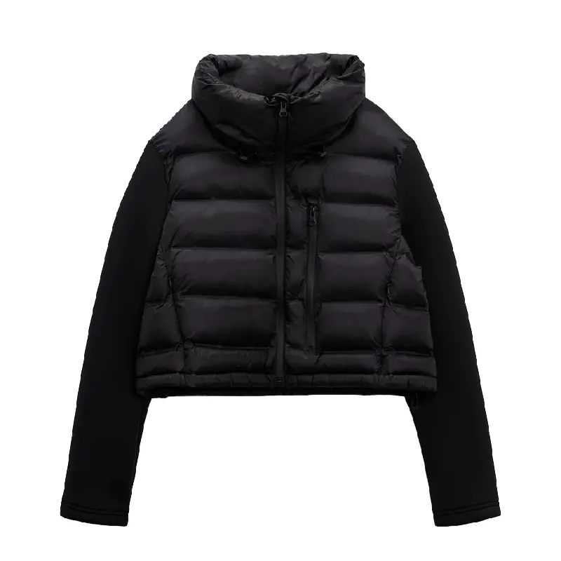 

Куртка утепленная Zara Contrast, черный
