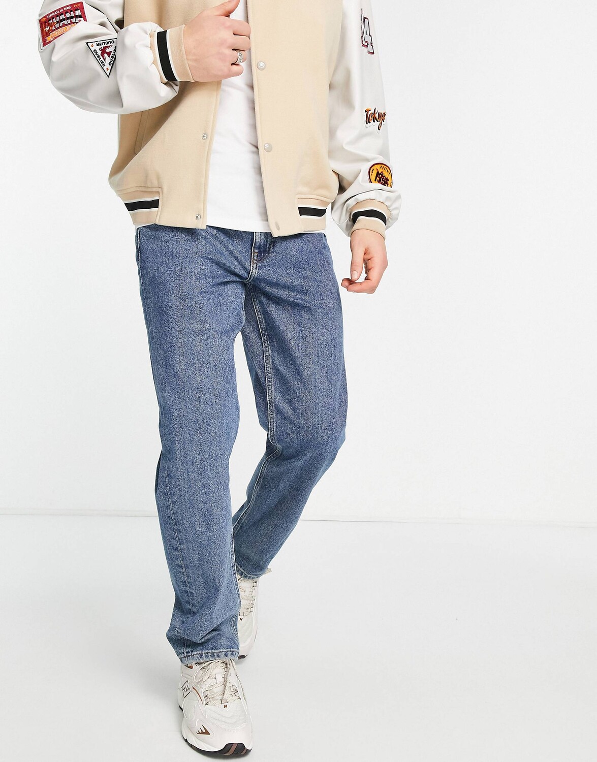 

Голубые расклешенные джинсы ASOS DESIGN