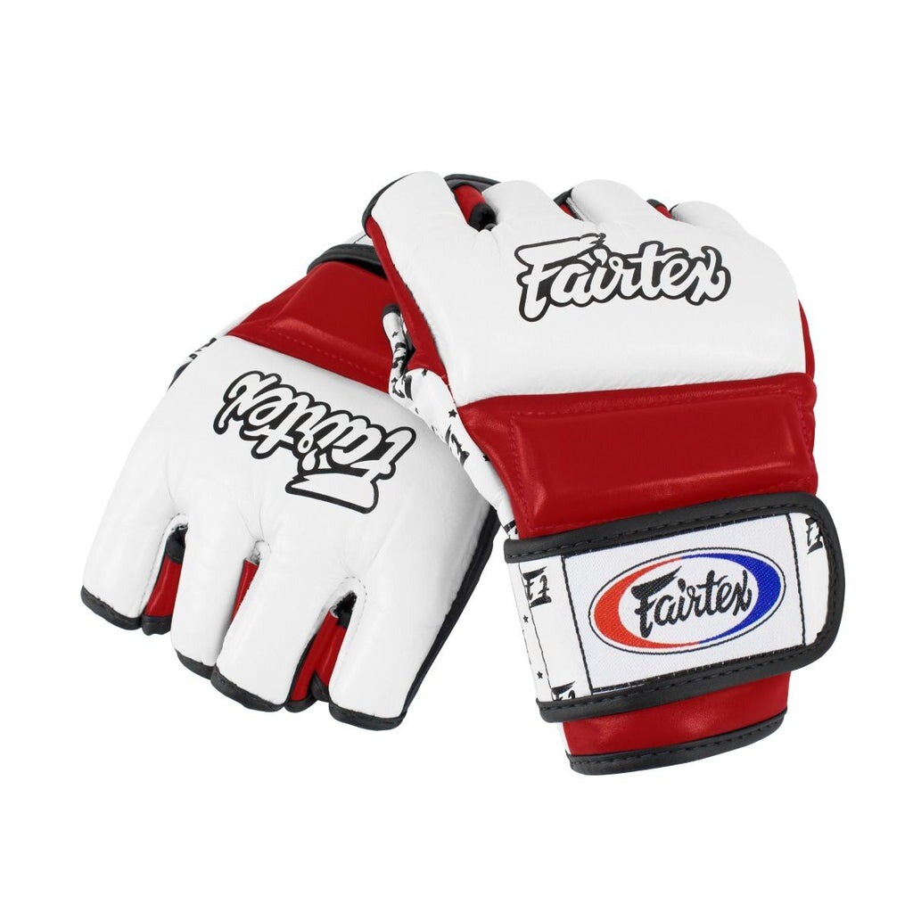 Перчатки для спарринга Fairtex Super, размер S, белый/красный