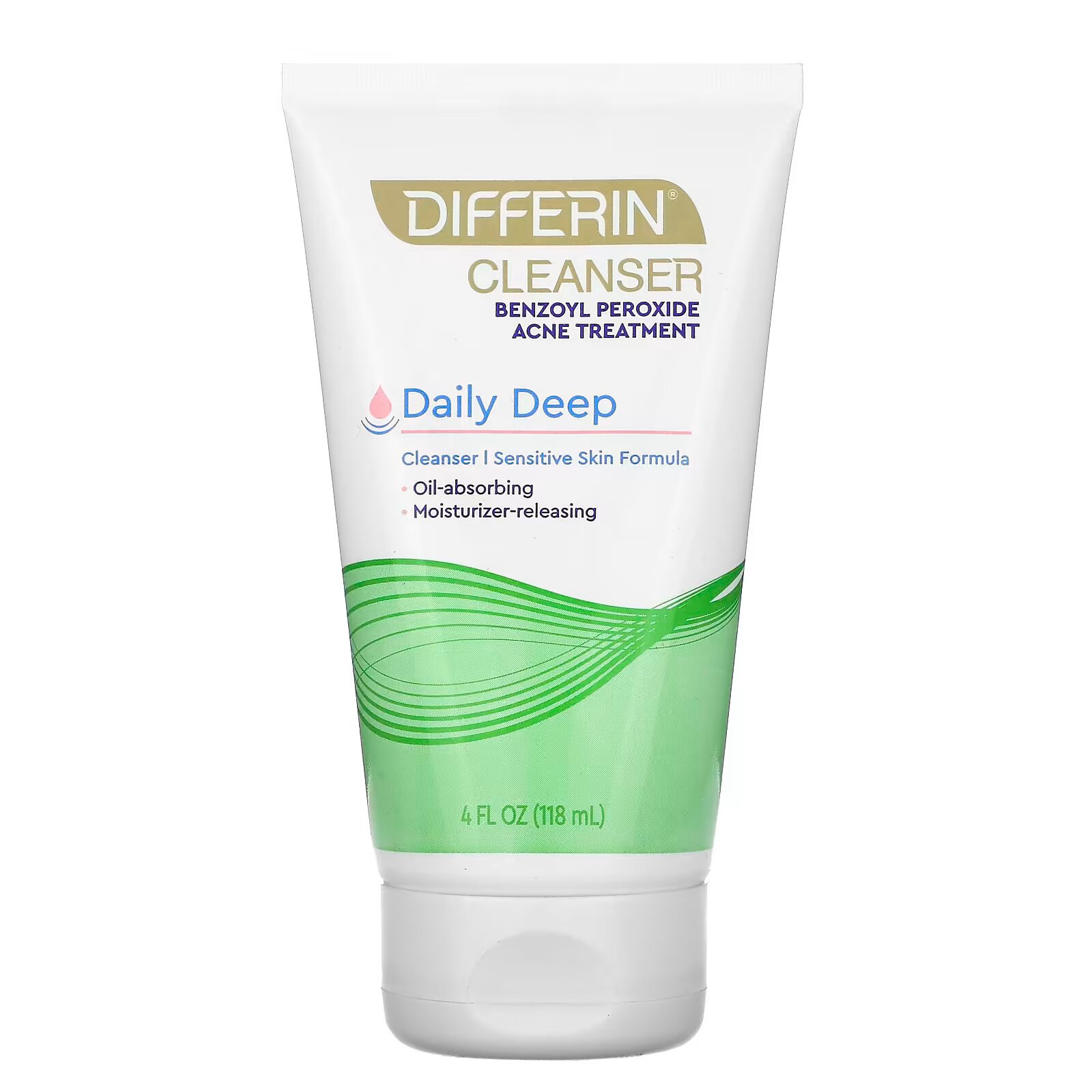 Differin, Daily Deep Cleanser, пенка для умывания, 118 мл (4 жидк. унции) - фото