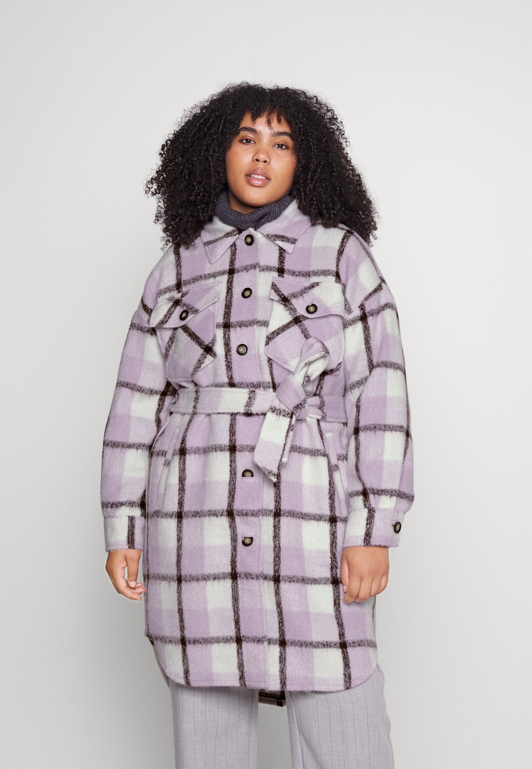 

Пальто классическое Vero Moda Curve, лавандовый