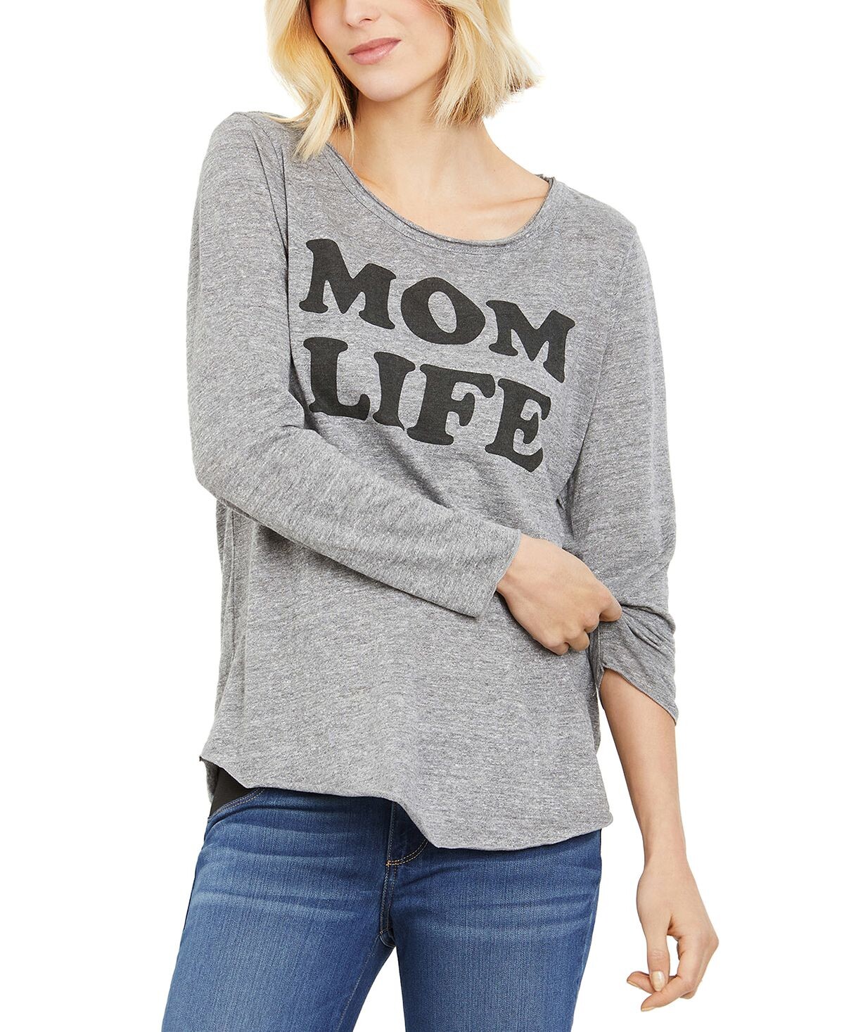 

Футболка для беременных mom life Chaser, серый