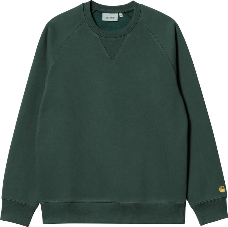 

Толстовка Carhartt WIP Chase Sweatshirt 'Juniper/Gold', зеленый