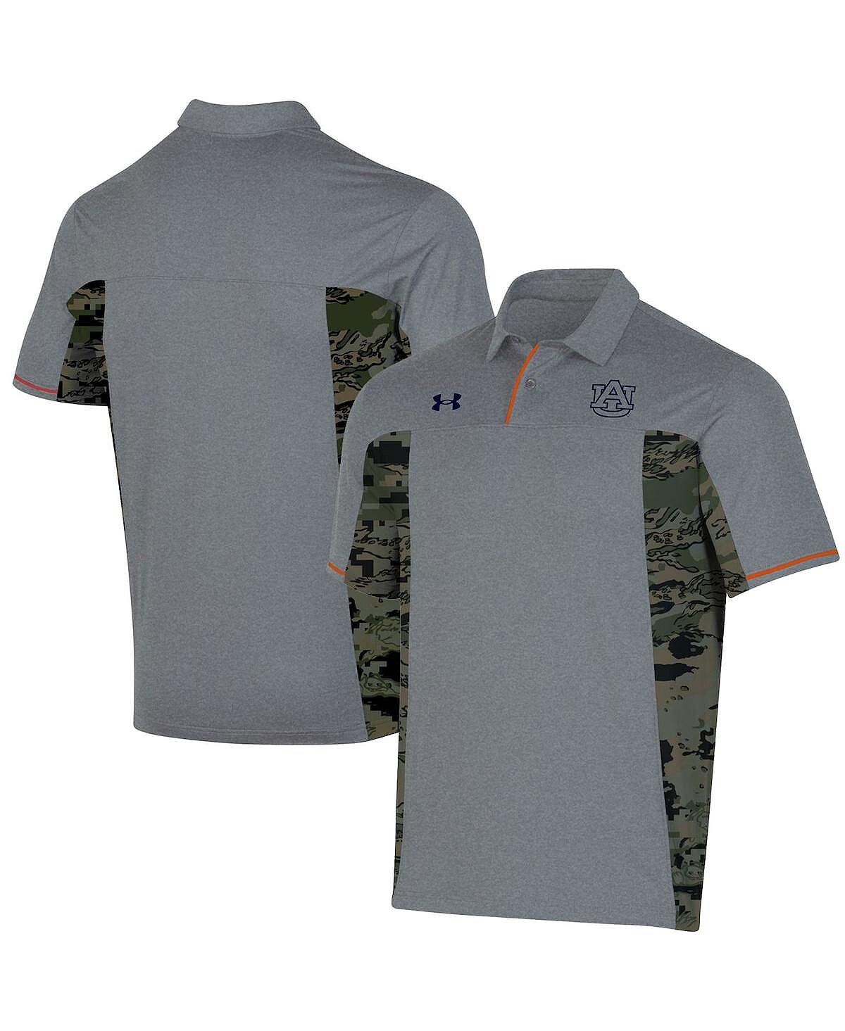 

Мужская серая рубашка поло auburn tigers freedom Under Armour, серый