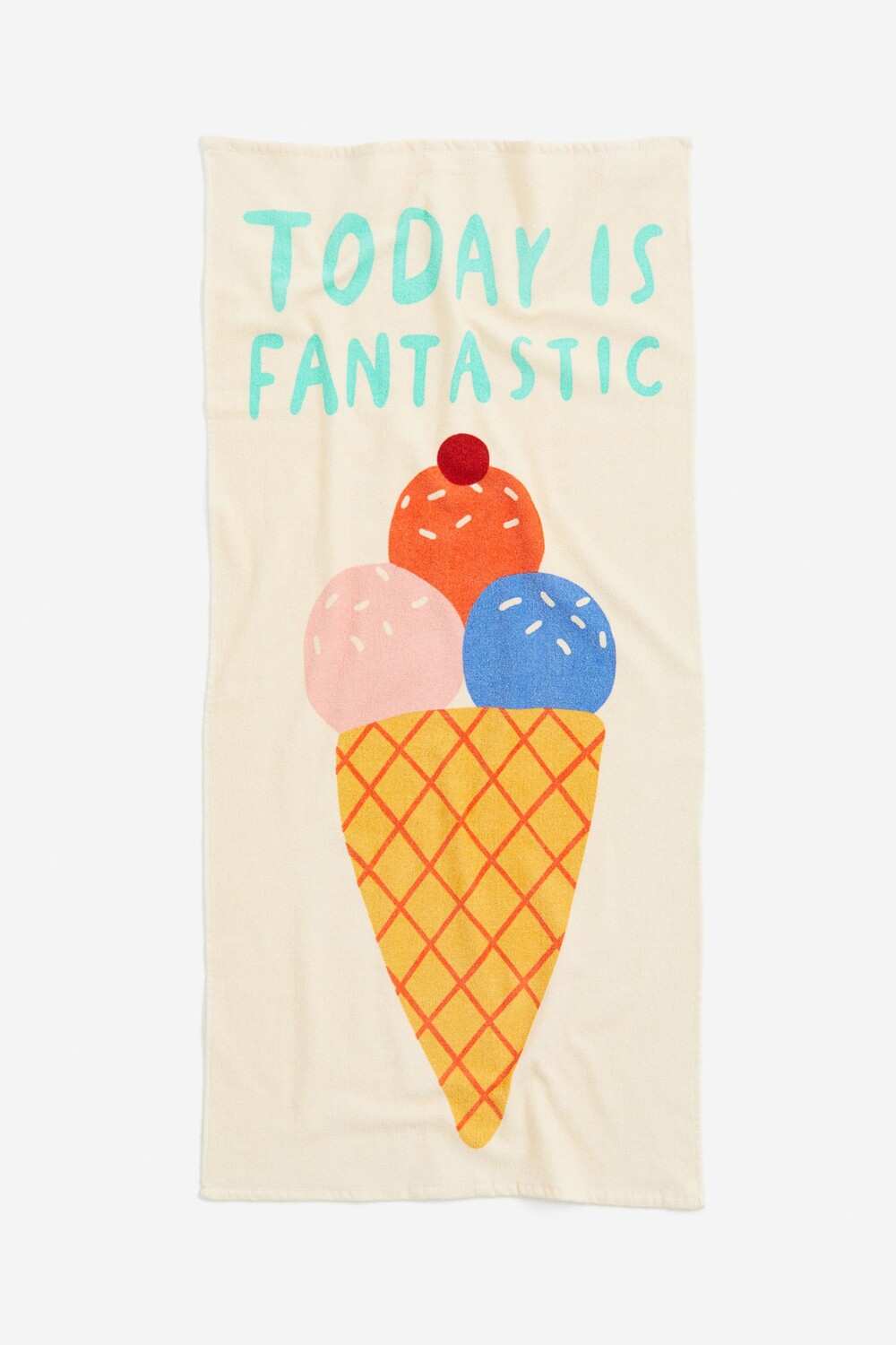 

Детское банное полотенце H&M Home Ice Cream, светло-бежевый