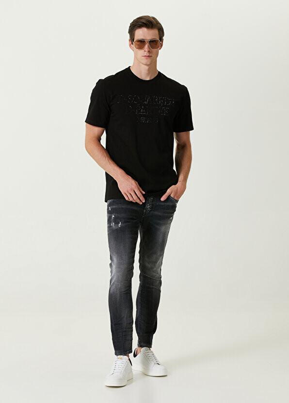 

Черные джинсовые брюки skater с потрепанными деталями Dsquared2, Черный