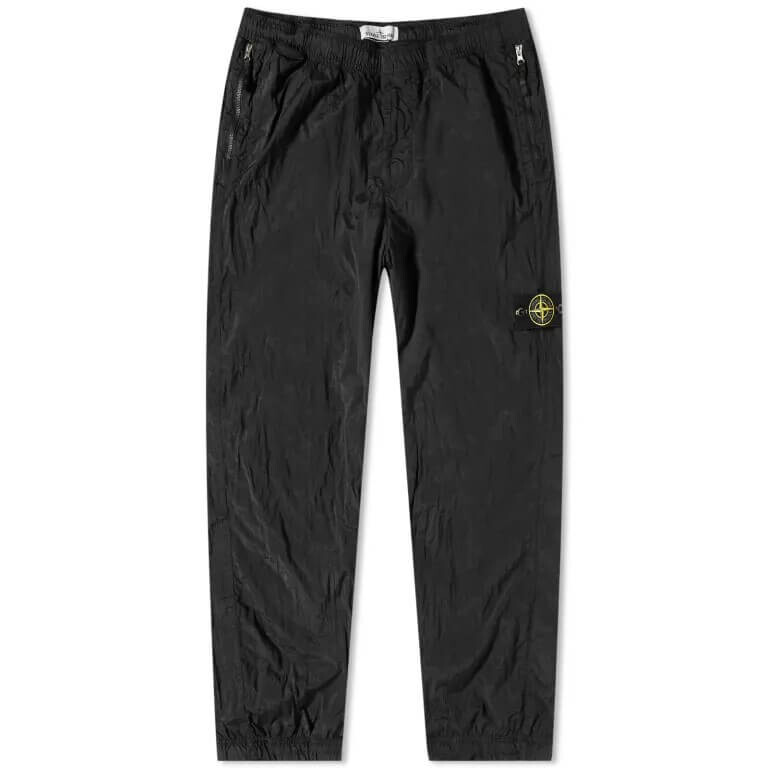 

Брюки Stone Island из нейлона с металлическим оттенком econyl, черный
