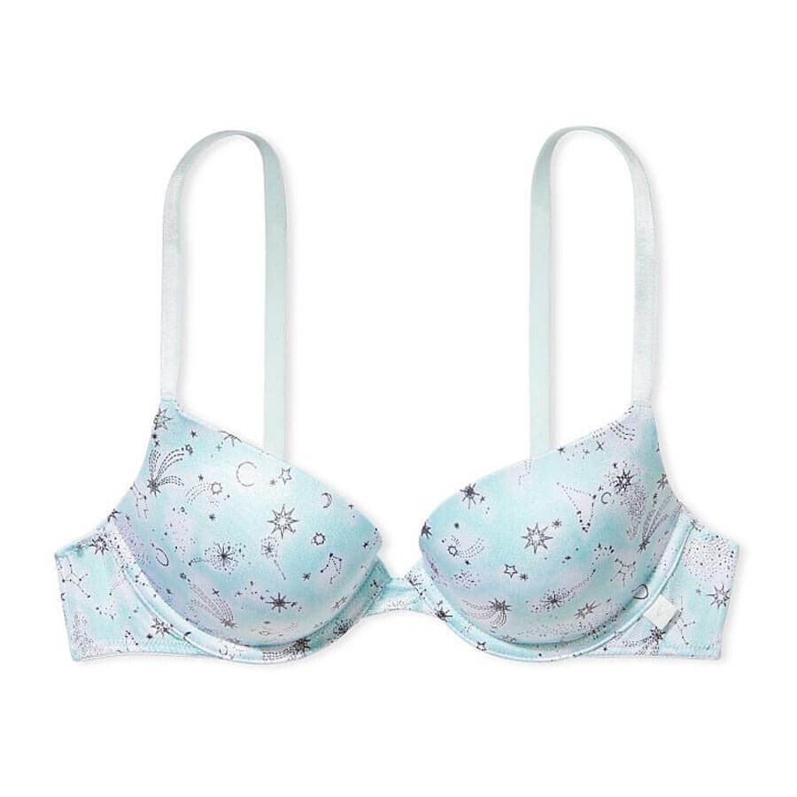 

Бюстгальтер Victoria's Secret Sexy Tee Paisley Lace Push-Up, голубой