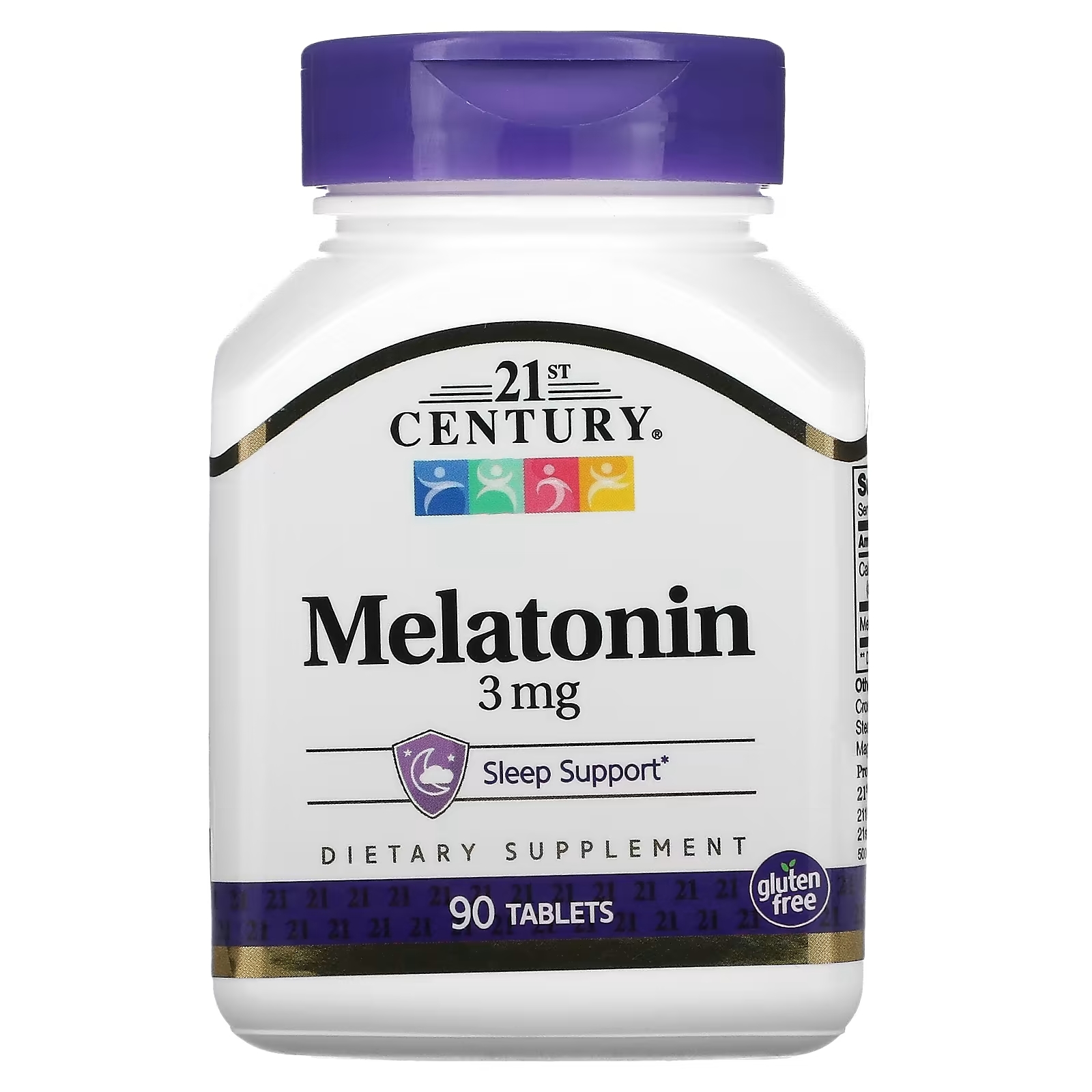 21st Century Мелатонин 3 мг, 90 таблеток 21st century l лизин 600 мг 90 таблеток