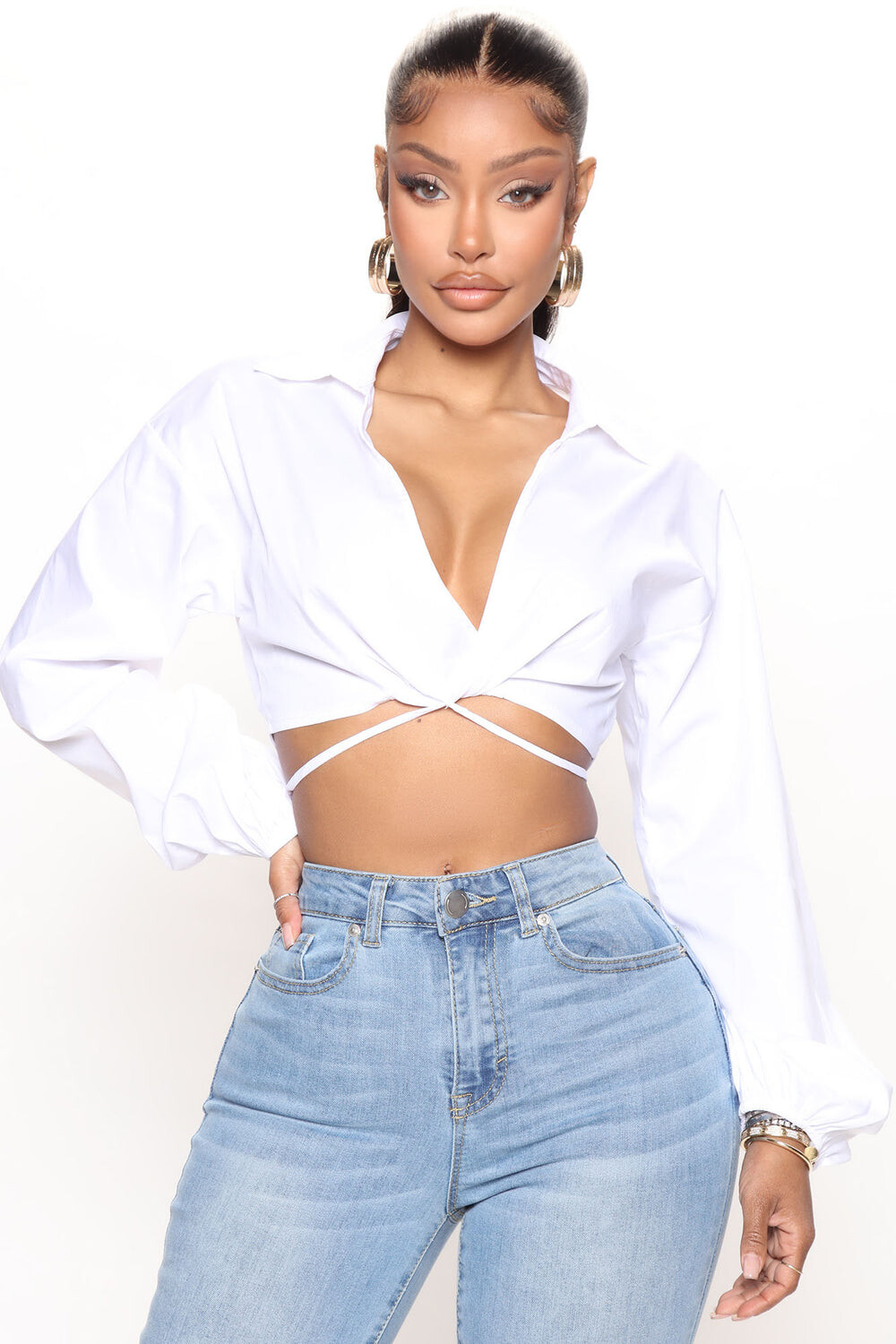 

Топ Fashion Nova TI7886, белый