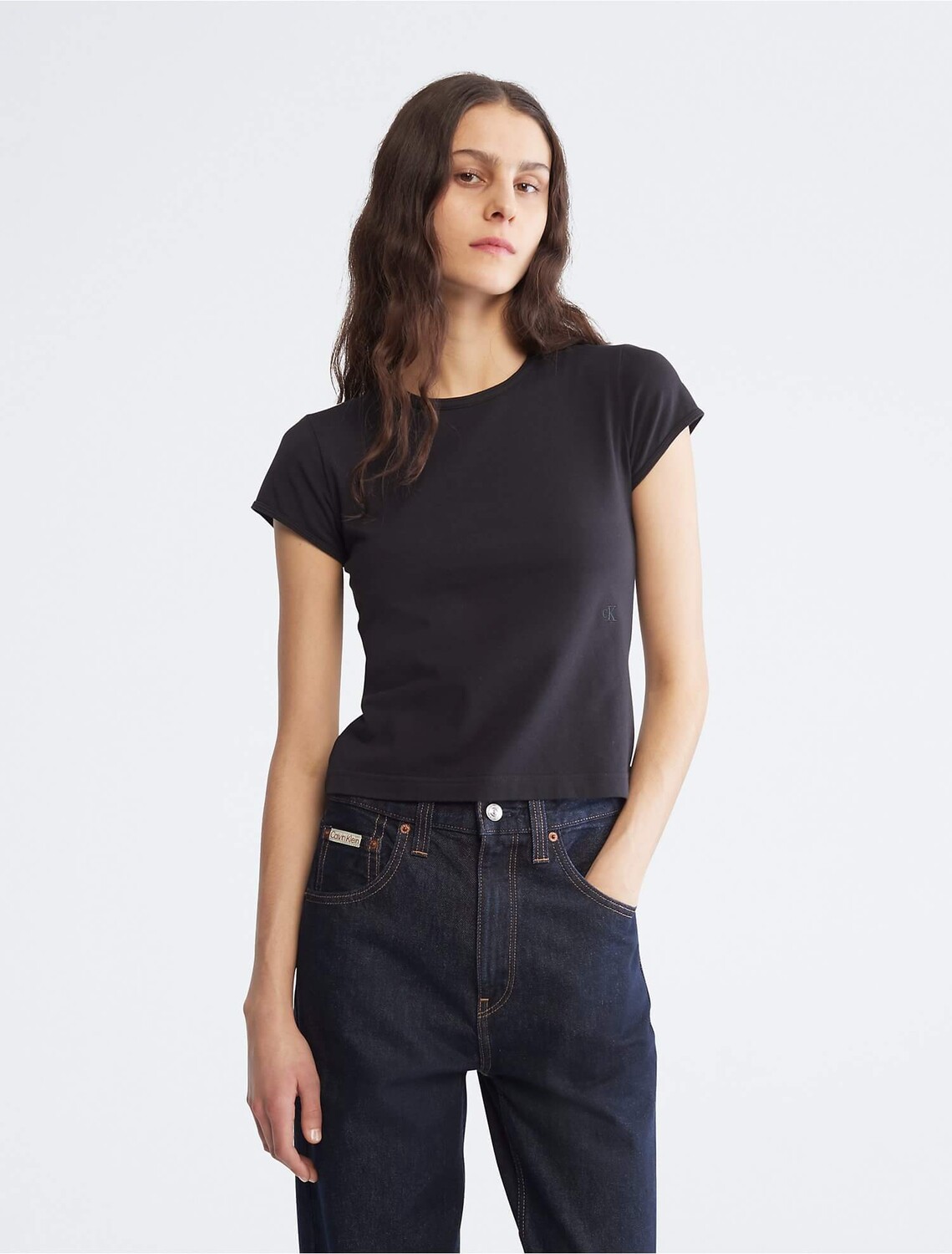 

Футболка Calvin Klein Smooth Cotton Stretch Baby, черный